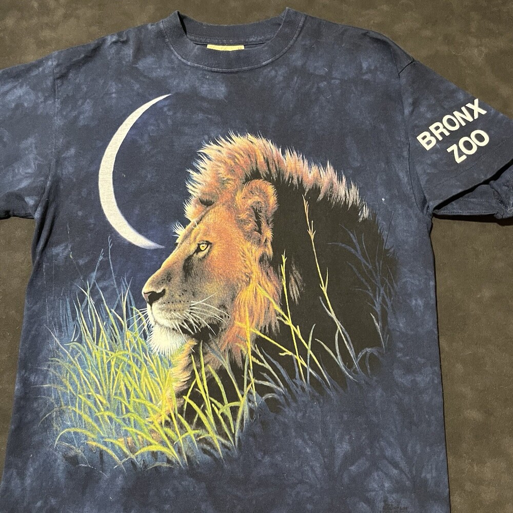 Vintage Mountain Lion Shirt The Bronx Zoo Wu Tang ODB Tie Dye Grateful Dead NYC - Picture 5 of 11
